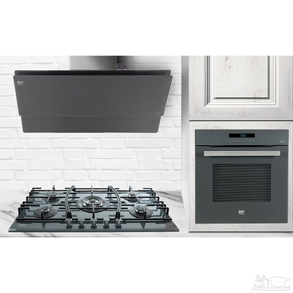 مایکروویو مستر پلاس مدل M3517 ر کنار هود و اجاق گاز