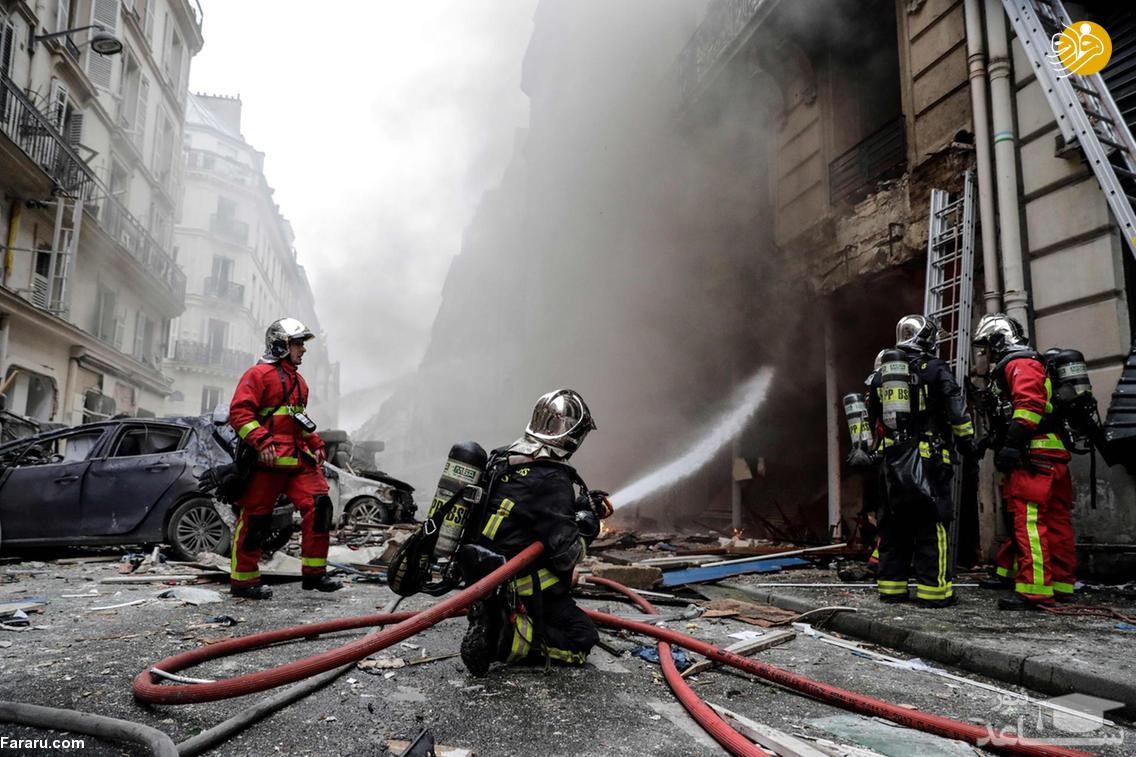 انفجار و آتش سوزی در پاریس
