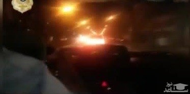 (فیلم) تعقیب و گریز شبانه پلیس و راننده پراید در خیابان‌های تهران