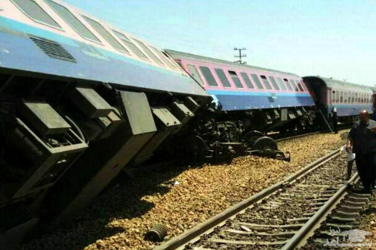 قطار تهران ارومیه از ریل خارج شد