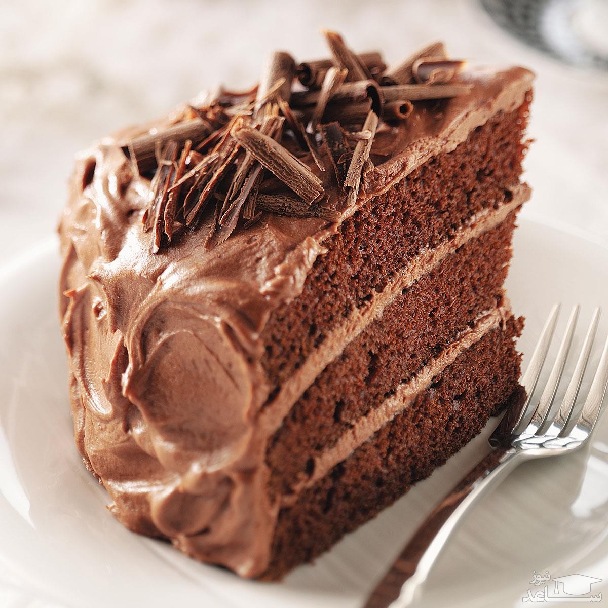 کیک شکلاتی کافه ای