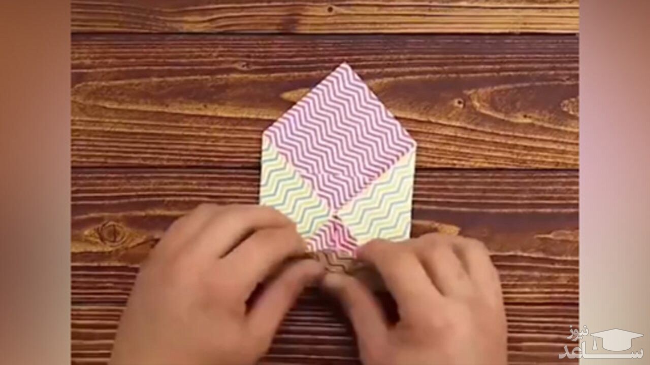 (فیلم) روشی برای ساخت پاکت هدیه مقوایی