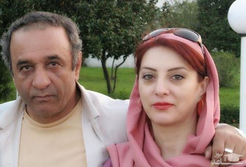 تیپ بنفش حمیرا ریاضی در کنار همسرش علی اوسیوند