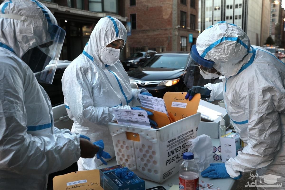 (عکس) رای دادن کرونایی ها در سنت لوئیز