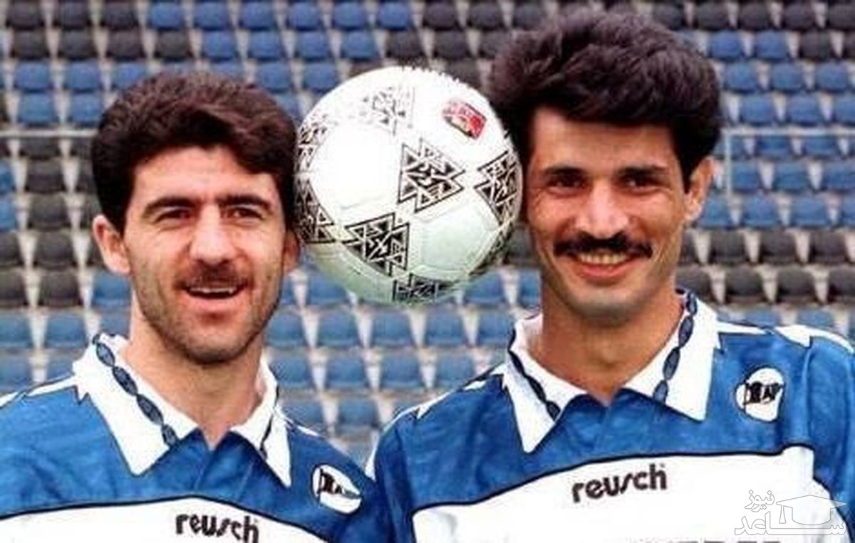 (فیلم) خاطره‌ بازی با سانتر دقیق مهرداد میناوند و توپی که به سر علی دایی خورد و گل شد!