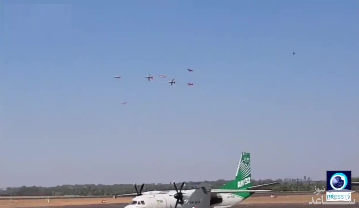 (فیلم) لحظه برخورد دو هواپیما در هند