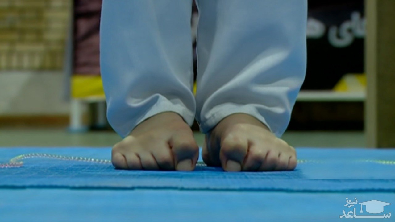 (فیلم) رکوردزنی دختر قزوینی با پنجه پا