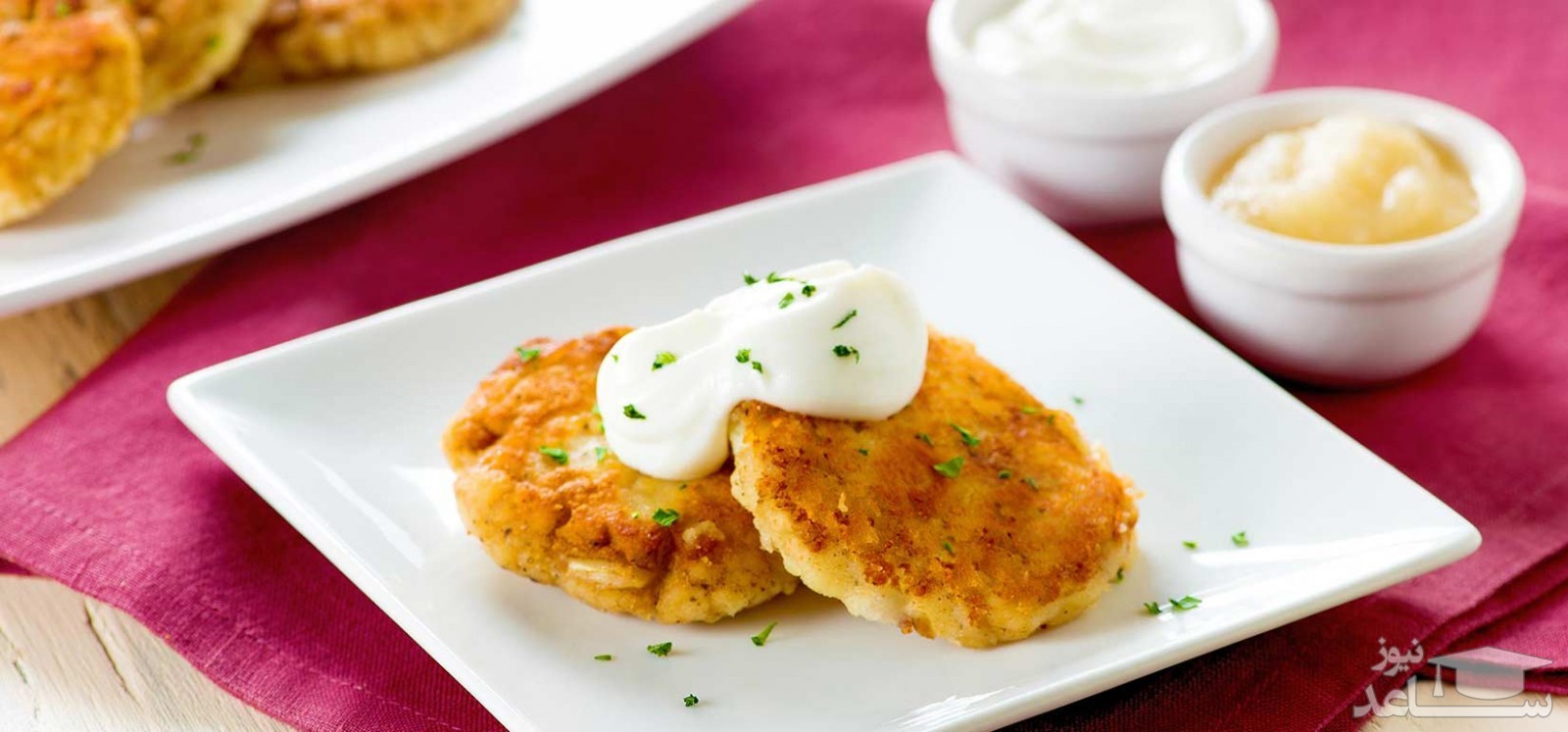 نحوه  تهیه پن کیک سیب زمینی