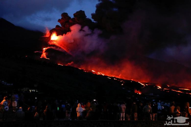 فعالیت آتشفشان در جزیره لاپالما اسپانیا/ رویترز