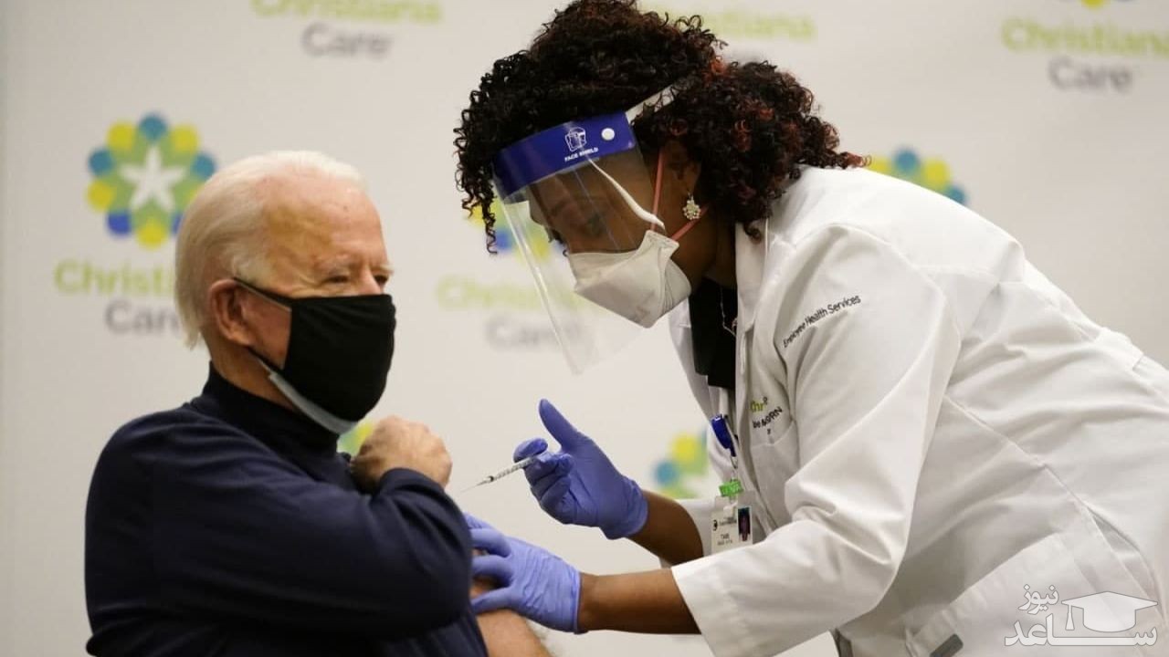 (فیلم) جو بایدن هم واکسن کرونا زد