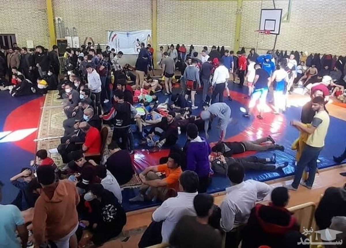 تبر و قمه‌کشی در لیگ کشتی! + فیلم