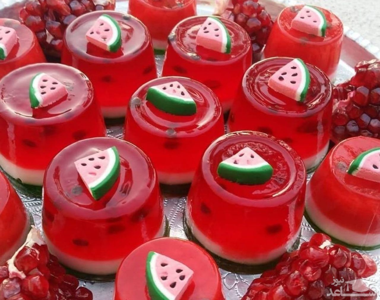 روش تهیه ژله هندوانه لیوانی لذیذ