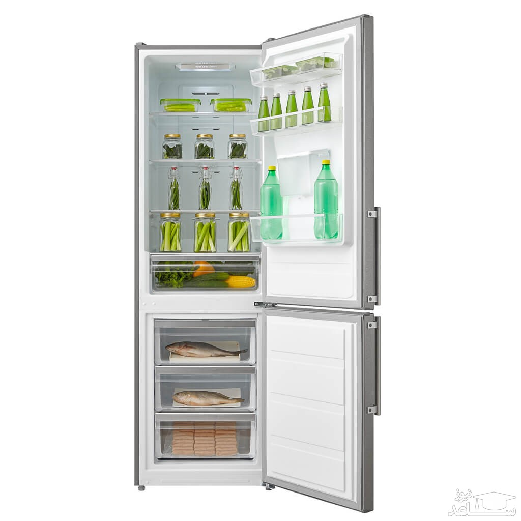 فضای داخل یخچال و فریزر میدیا مدل HD-400RWEN