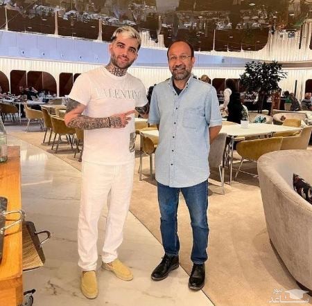  پویان مختاری و اصغر فرهادی 