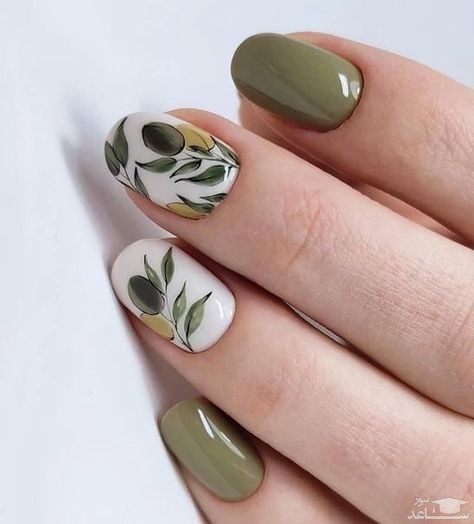 لاک ناخن گلدار