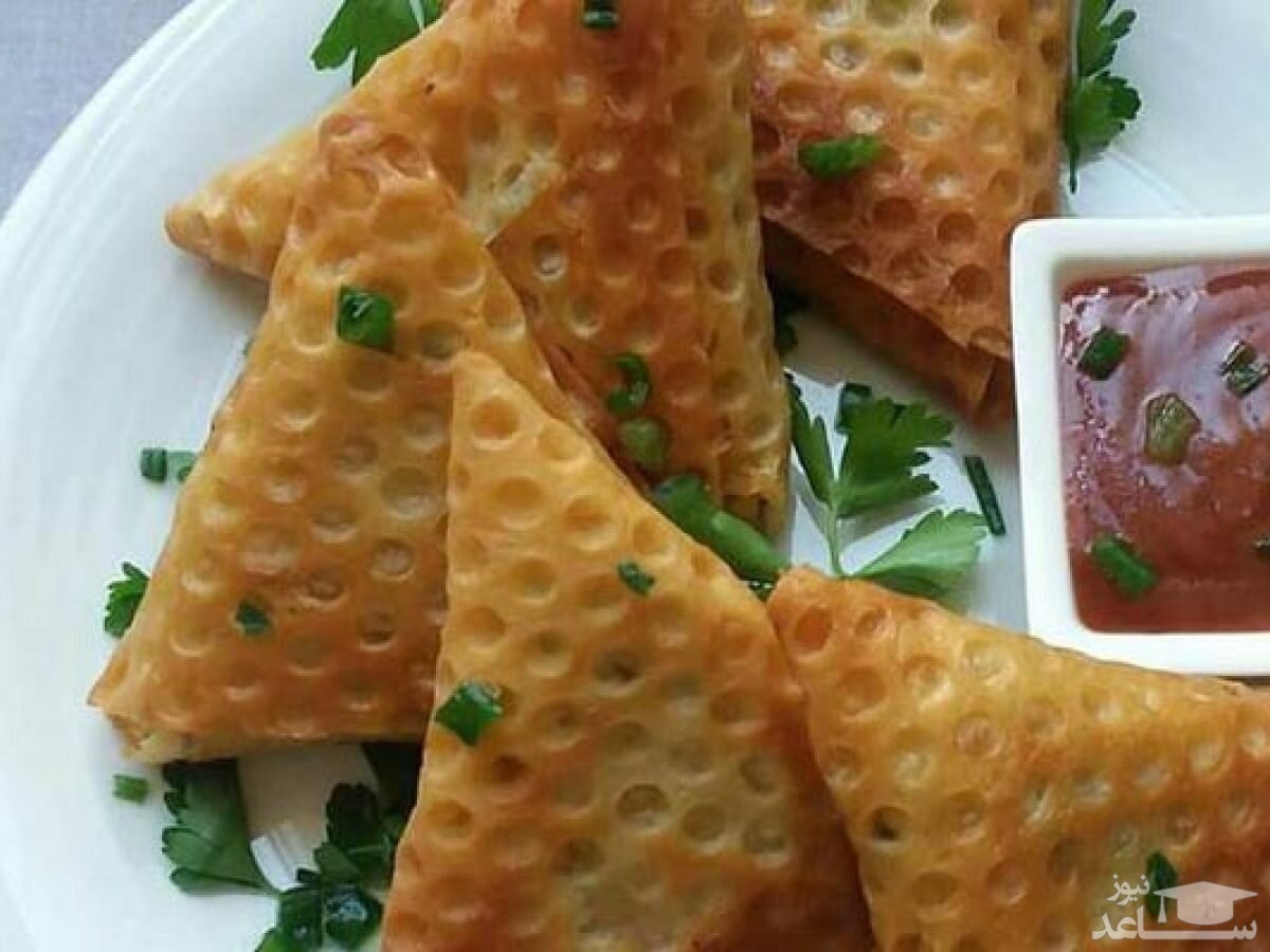 طرز تهیه سمبوسه پیتزایی خیلی خوشمزه