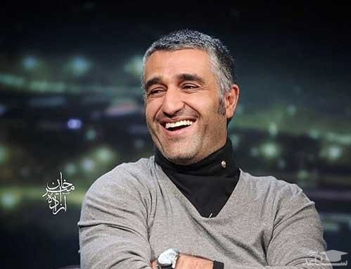 عکس خانوادگی متفاوت پژمان جمشیدی در خیابان