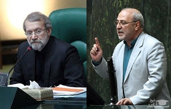 (فیلم) درگیری لفظی نماینده مجلس و لاریجانی در صحن علنی