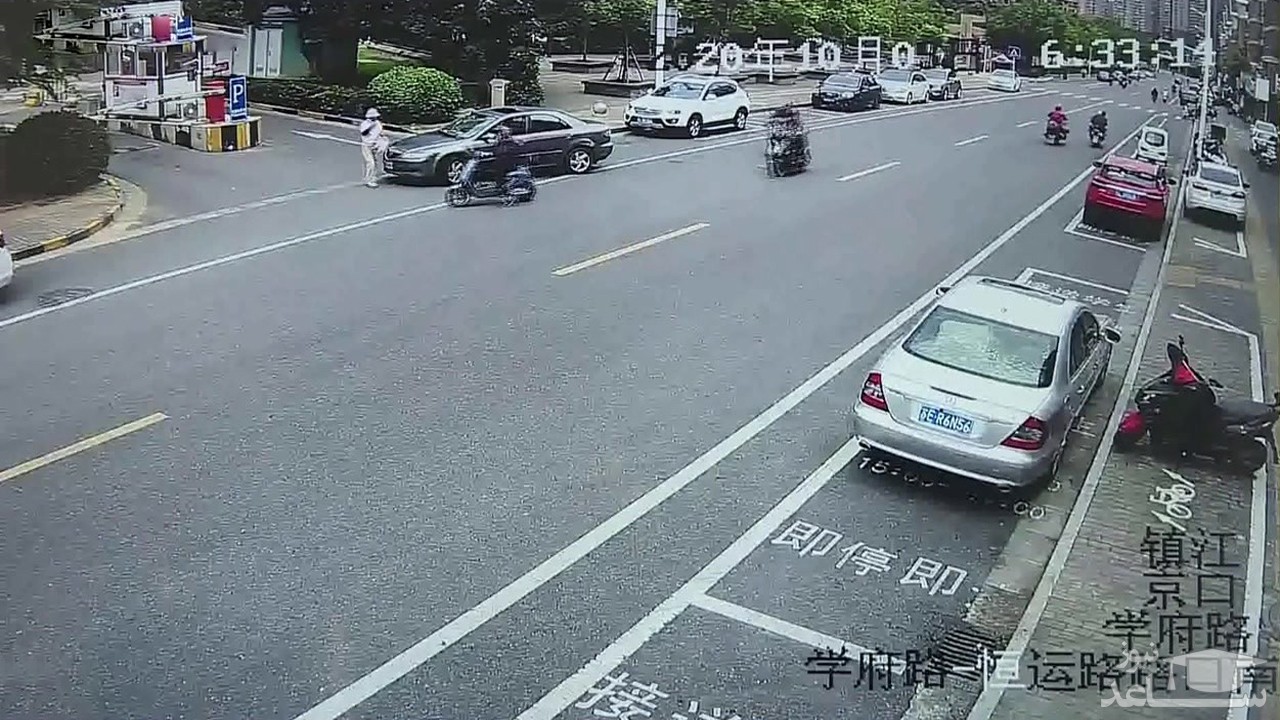 (فیلم) رانندگی دردسرآفرین یک زن در چین
