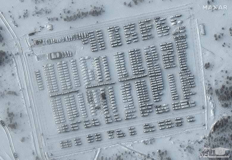 انتشار تصاویر ماهواره ای از استقرار نیروها و ادوات جنگی روسیه در مرز با اوکراین/ رویترز