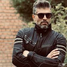 علی فرهانی بازیگر مانکن با موتور سیکلت خفنش