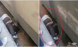 (فیلم) فداکاری باورنکردنی پدر جوان برای نجات دخترش!