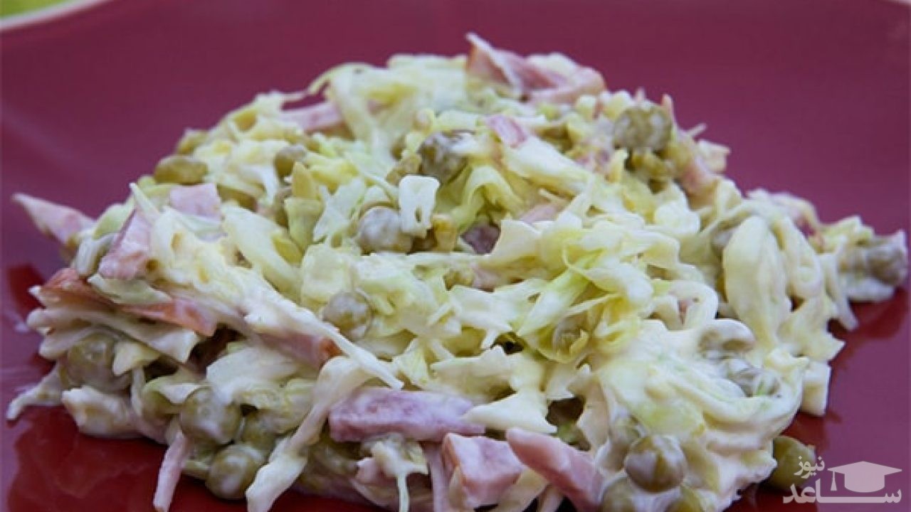 طرز تهیه سالاد کلم سفید با چند روش