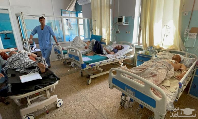 مصدومان انفجار انتحاری اخیر در فرودگاه کابل افغانستان