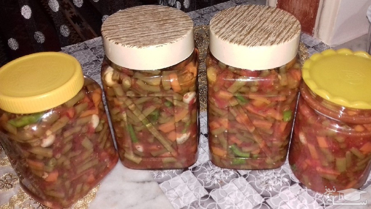 روش تهیه ترشی لوبیا سبز با پوره گوجه فرنگی