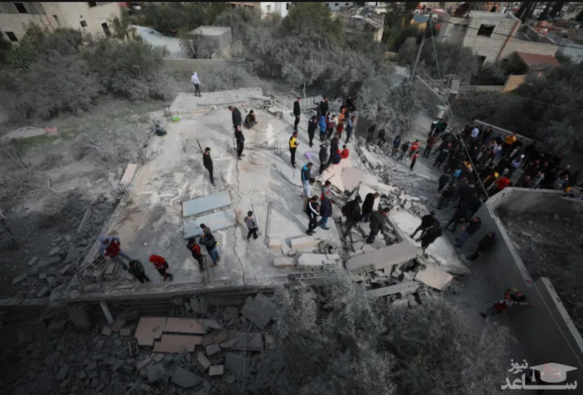 تخریب خانه فلسطینی های زندانی از سوی اسراییل در شهر "جنین" در کرانه باختری/ گتی ایمجز