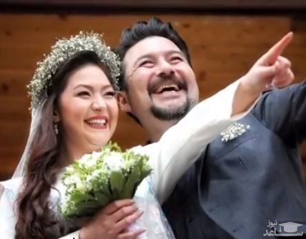 امیر حسین صدیق و همسرش