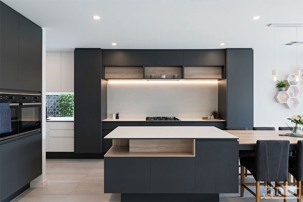 کابینت طوسی تیره