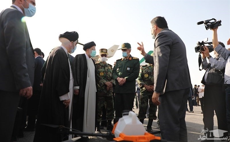 پوستر دیدار رئیسی از ارومیه و دستاورد های ماهواره ای