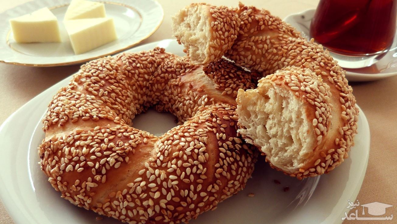 نان سیمیت ترکیه ای چگونه پخته می‌شود؟