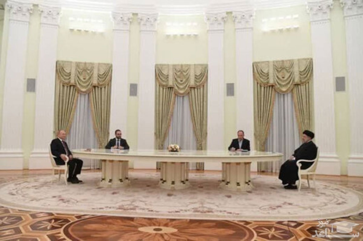 (فیلم) تصاویر تازه از نحوه استقبال پوتین از رئیسی در کاخ کرملین