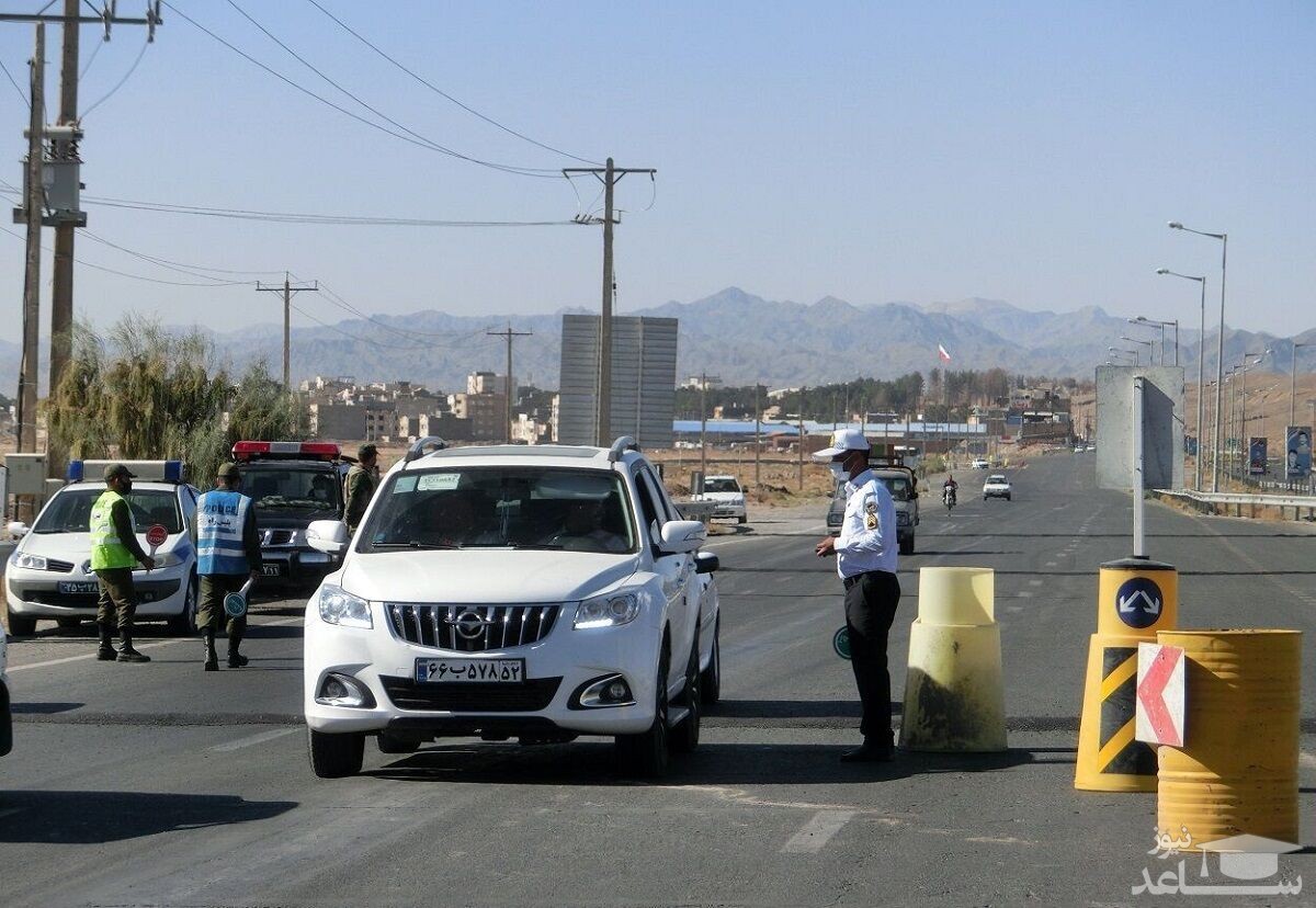جلوگیری از ورود و خروج خودرو در شهرهای قرمز و نارنجی خوزستان