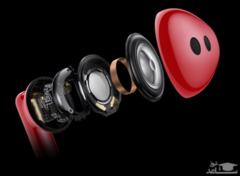 اجزا هدفون بلوتوثی هوآوی مدل FreeBuds Lipstick