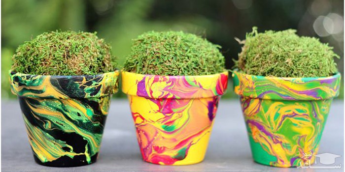 نحوه درست کردن گلدان های دست ساز برای تزیین منزل