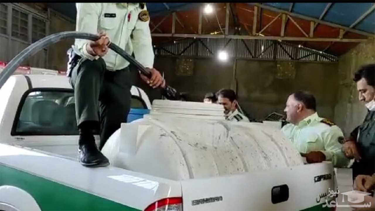 (فیلم) کشف چاه شراب توسط پلیس