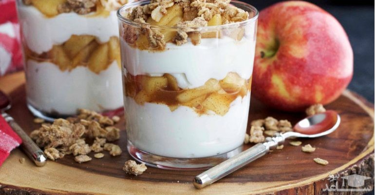 روش تهیه پارفه سیب و دارچین لذیذ