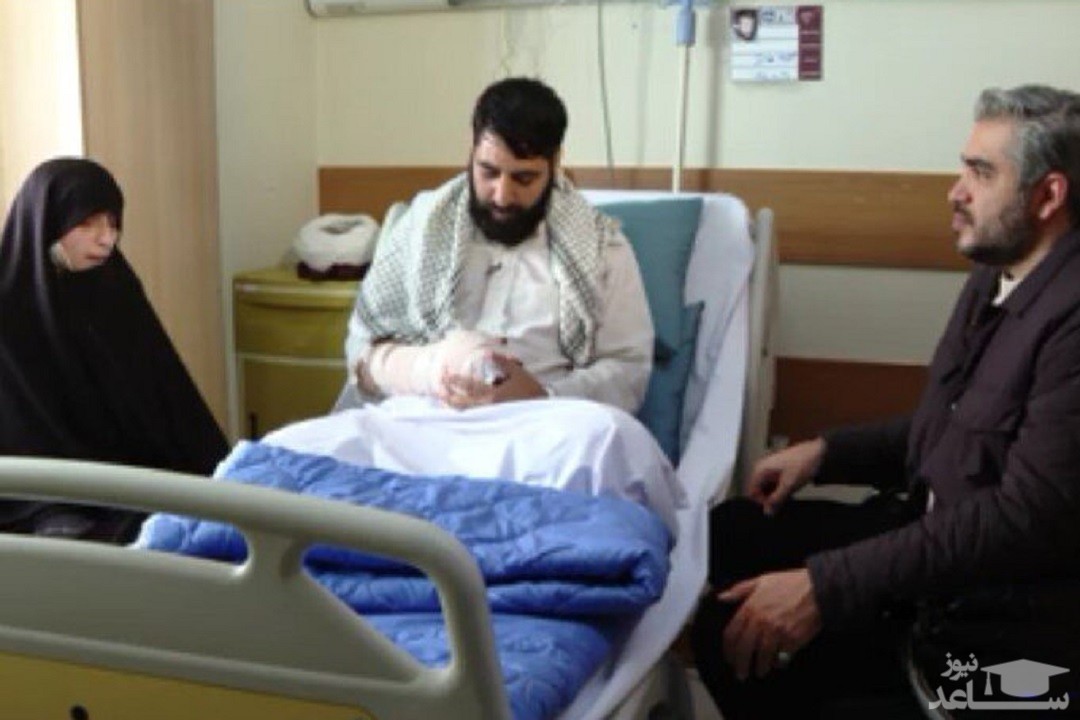 (فیلم) صحنه‌های وحشتناک از لحظه انفجار نارنجک در دستان یک بسیجی در ناآرامی‌ها