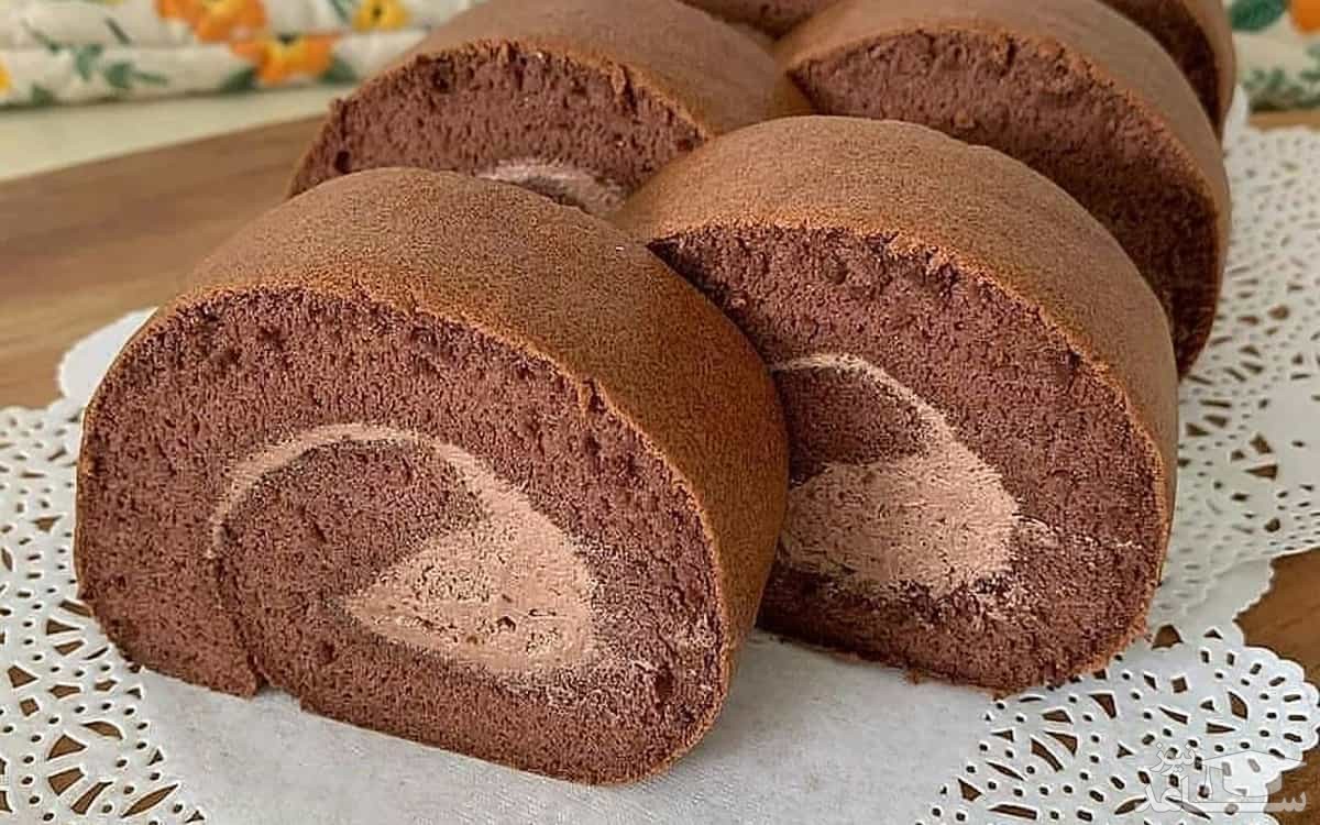 روش تهیه رولت شکلاتی(بدون آرد)