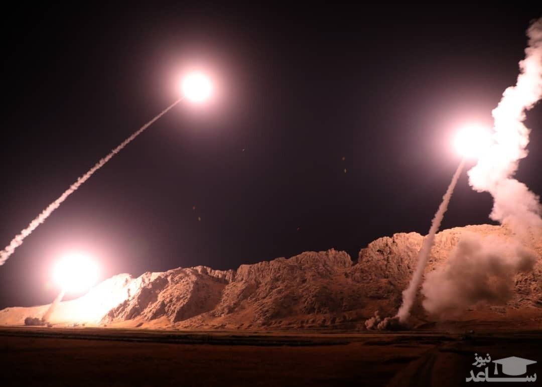 فیلم حملات موشکی سپاه به پایگاه آمریکایی عین‌الاسد