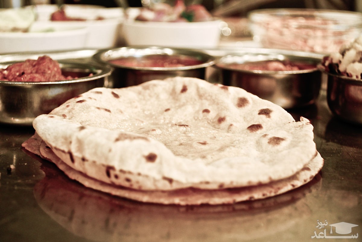 آموزش تهیه نان چپاتی خوشمزه هندی در منزل