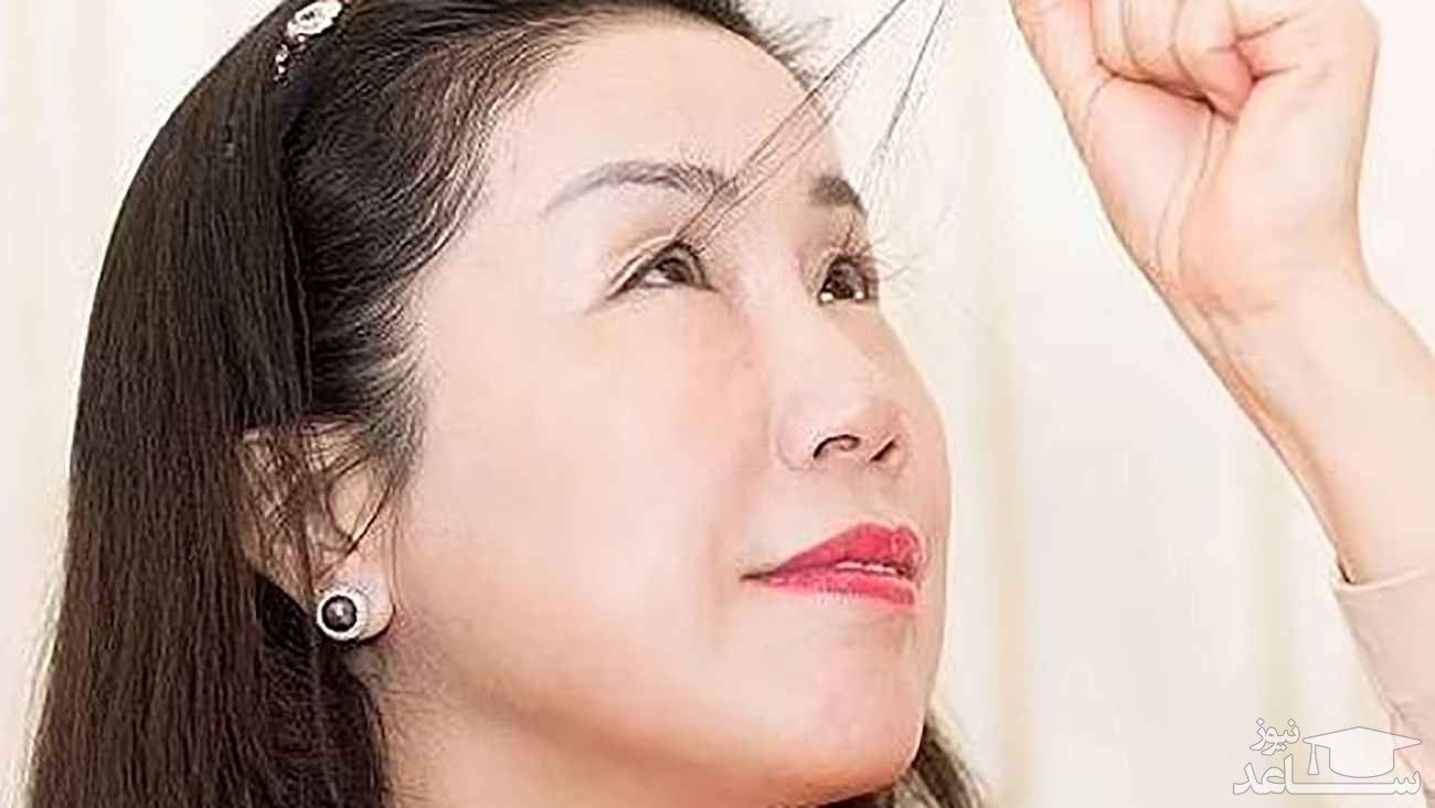 زن چینی رکوردار بلندترین مژه جهان