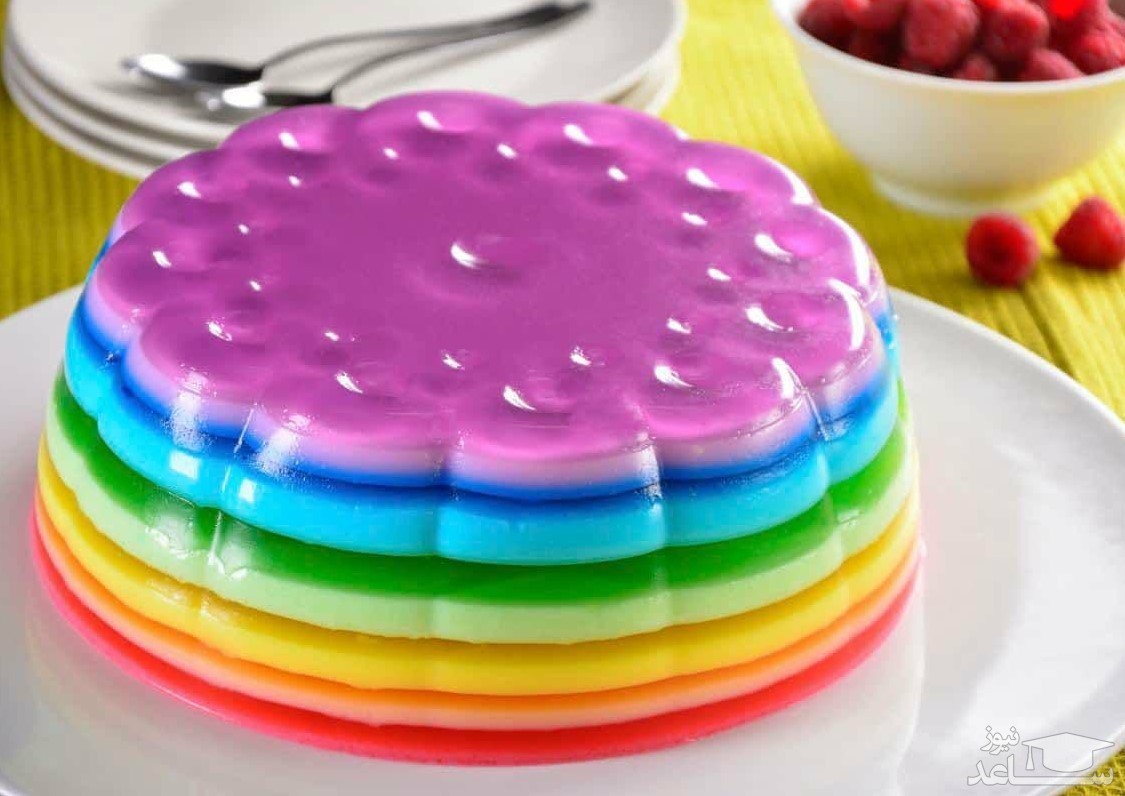 روش تهیه ژله بستنی چند رنگ