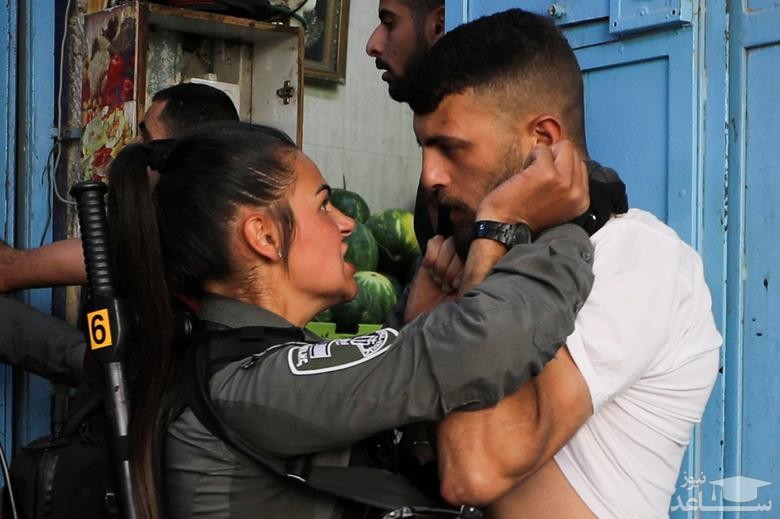 درگیری پلیس اسراییل با شهروند فلسطینی 