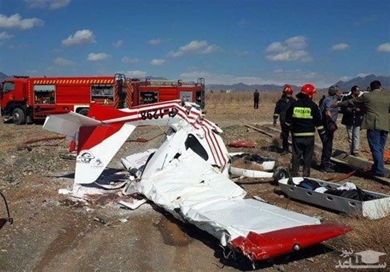 سقوط یک فروند هواپیما در شیراز +عکس