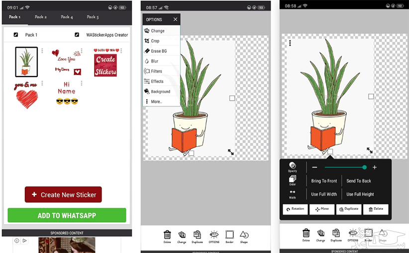 تصویربرنامه Sticker Create