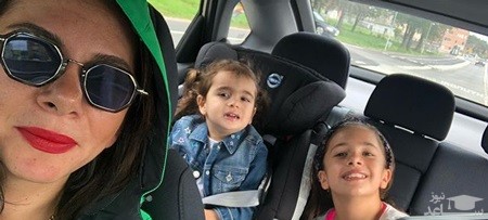 (عکس) گشت و گذار همسر بازیگر مشهور و دخترش در سوئد